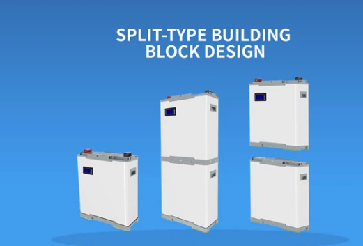 Split-Type Building Block Design Battery